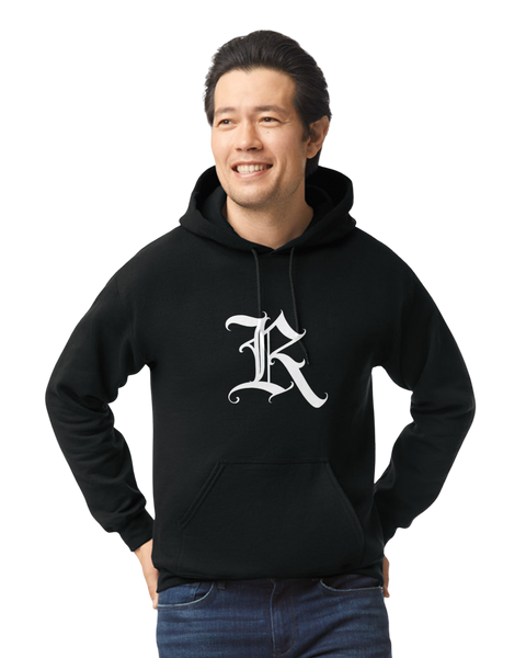 WHITE "R"  HOODIE LAT
